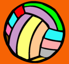 Dibujo Pelota de voleibol pintado por stephany