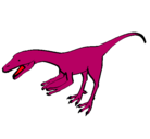 Dibujo Velociraptor II pintado por maiki