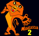 Dibujo Madagascar 2 Alex 2 pintado por ricardofloreschocolatl