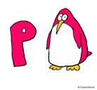 Dibujo Pingüino pintado por rosi