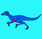 Dibujo Velociraptor pintado por benji