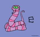 Dibujo Serpiente pintado por yumara