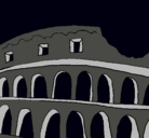 Dibujo Coliseo pintado por CaRo