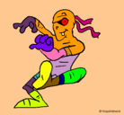 Dibujo Momia bailando pintado por irene