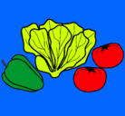 Dibujo Verduras pintado por NATALI
