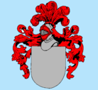 Dibujo Escudo de armas y casco pintado por rubenxd