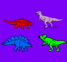 Dibujo Dinosaurios de tierra pintado por ata