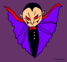 Dibujo Vampiro terrorífico pintado por tiramisu