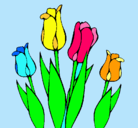 Dibujo Tulipanes pintado por jesus