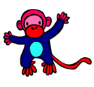 Dibujo Mono pintado por ALONDRAZOE