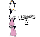 Dibujo Madagascar 2 Pingüinos pintado por pieri