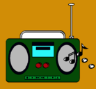 Dibujo Radio cassette 2 pintado por kenny