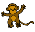 Dibujo Mono pintado por dayana