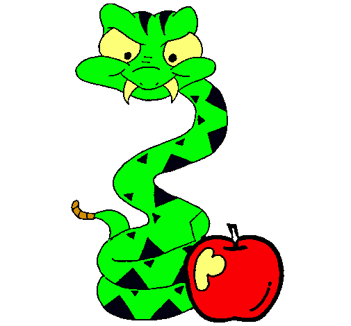 Serpiente y manzana