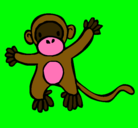 Dibujo Mono pintado por RAA.NRAANDI