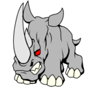Dibujo Rinoceronte II pintado por chupichupiway