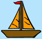 Dibujo Barco velero pintado por elmatondesandro