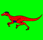 Dibujo Velociraptor pintado por velocirrator