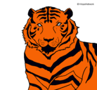 Dibujo Tigre pintado por lizbeth