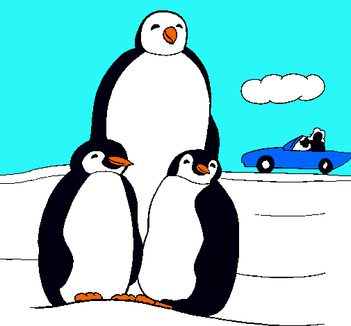 Familia pingüino