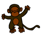 Dibujo Mono pintado por lizbeth