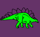 Dibujo Stegosaurus pintado por aguilaroja