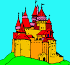 Dibujo Castillo medieval pintado por JIMENA
