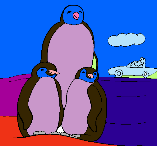 Familia pingüino