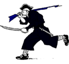Dibujo Pirata con espadas pintado por SANTI