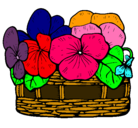 Dibujo Cesta de flores 12 pintado por javitha