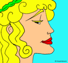 Dibujo Cabeza de mujer pintado por laura-caro