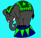Dibujo Elefante actuando pintado por brayan