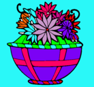 Dibujo Cesta de flores 11 pintado por mariafernanda