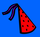 Dibujo Sombrero de cumpleaños pintado por gabriel