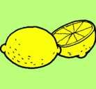 Dibujo limón pintado por JOSE