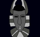 Dibujo Máscara africana pintado por CaRo