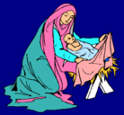 Dibujo Nacimiento del niño Jesús pintado por alexandra