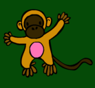 Dibujo Mono pintado por roxipop