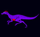 Dibujo Velociraptor pintado por julio