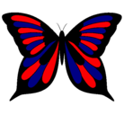 Dibujo Mariposa pintado por shakira
