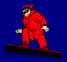 Dibujo Snowboard pintado por mateo