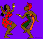 Dibujo Mujeres bailando pintado por aliciaABR