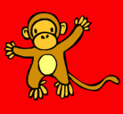 Dibujo Mono pintado por monse