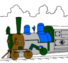 Dibujo Locomotora pintado por raton