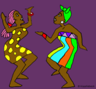 Dibujo Mujeres bailando pintado por fatima
