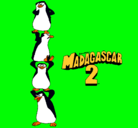 Dibujo Madagascar 2 Pingüinos pintado por XIMENA4