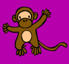 Dibujo Mono pintado por wendy