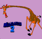 Dibujo Madagascar 2 Melman 2 pintado por FABRIZZIO