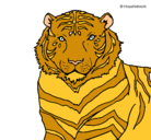 Dibujo Tigre pintado por marishalie