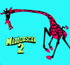 Dibujo Madagascar 2 Melman 2 pintado por c.p.hispanidad